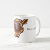 I Liebe Kühe - Kuh/bearbeiteter Text Nah Kaffeetasse (VorderseiteRechts)