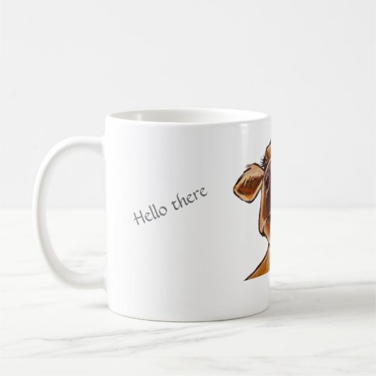 I Liebe Kühe - Kuh/bearbeiteter Text Nah Kaffeetasse (Links)