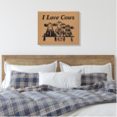 I Liebe Kühe Leinwanddruck (Insitu (Schlafzimmer))