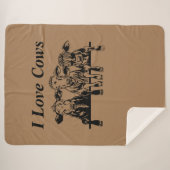 I Liebe Kühe Sherpadecke (Vorderseite (Horizontal))
