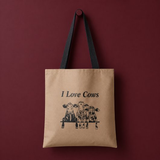 I Liebe Kühe Tasche