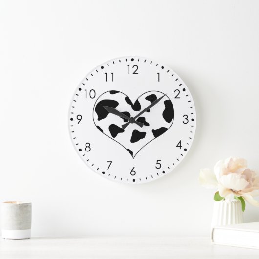 I Liebe Kühe Wall Clock Große Wanduhr (Zuhause)
