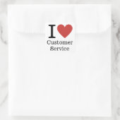 I ❤️ Liebe Kundenservice STICKER (Tasche)