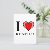 I Liebe Kung Fu Postkarte (Stehend Vorderseite)