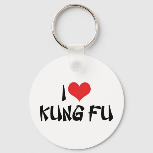 I Liebe Kung Fu Schlüsselanhänger (Vorderseite)