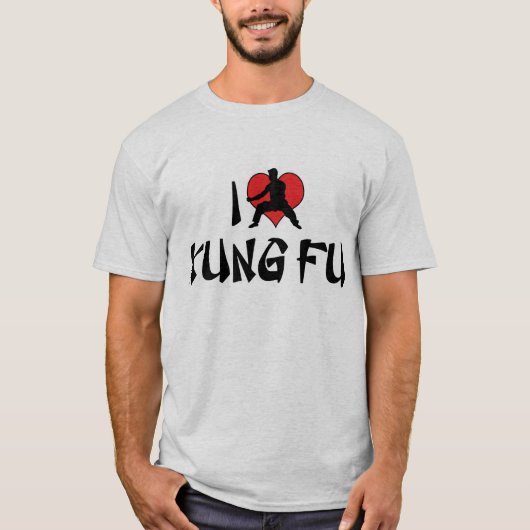 I Liebe Kung Fu T - Shirt (Vorderseite)
