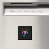 I Liebe-Kunst 2 Zoll-Quadrat-Magnet Magnet (In Situ (Geschirrspüler))