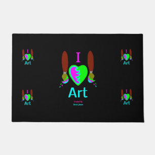 I Liebe-Kunst-Tür-Matte Fußmatte