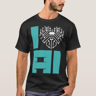 I Liebe Künstliche Intelligenz künstlich Intelligi T-Shirt