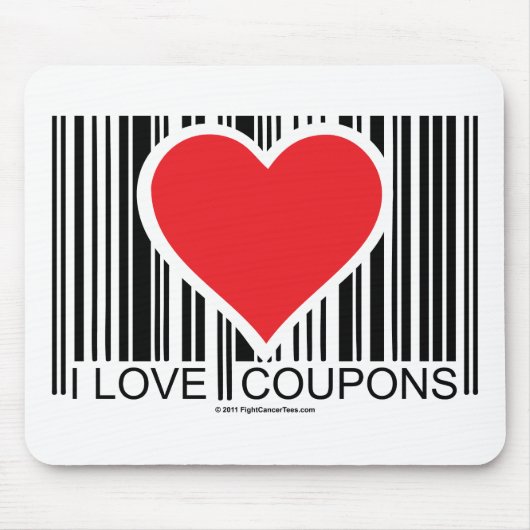 I Liebe-Kupons Mousepad (Vorne)
