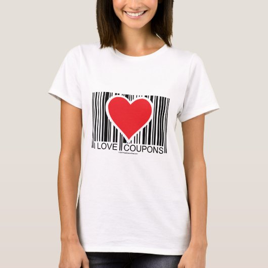 I Liebe-Kupons T-Shirt (Vorderseite)