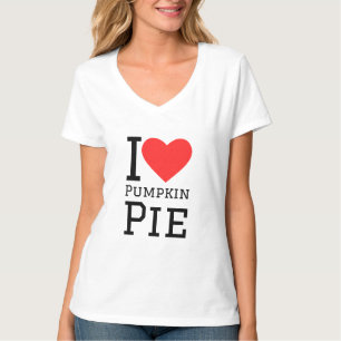 I Liebe Kürbiskuchen T-Shirt