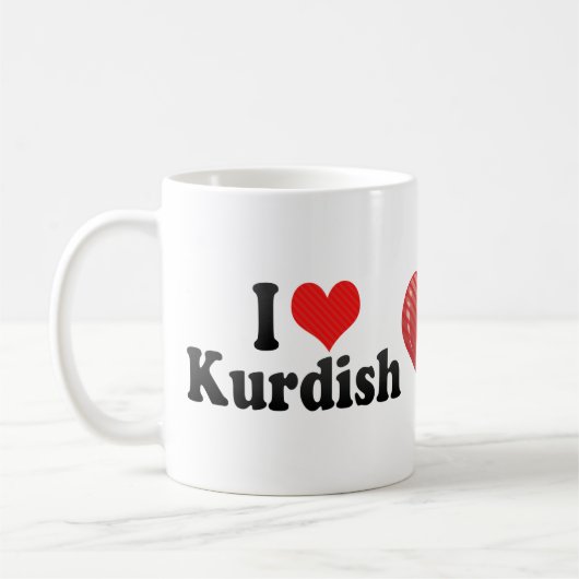 I Liebe kurdisch Kaffeetasse (Links)