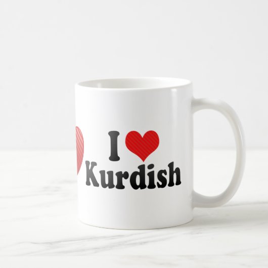I Liebe kurdisch Kaffeetasse (Rechts)