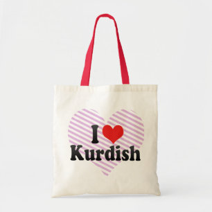 I Liebe kurdisch Tragetasche