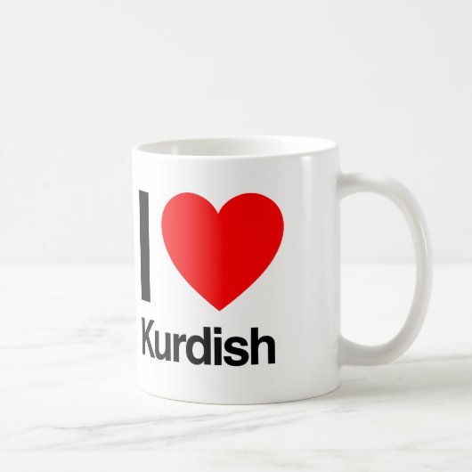 i Liebe kurdish Kaffeetasse (Rechts)