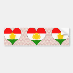 I Liebe-Kurdistan Autoaufkleber