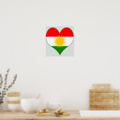 I Liebe Kurdistan Poster (Küche)