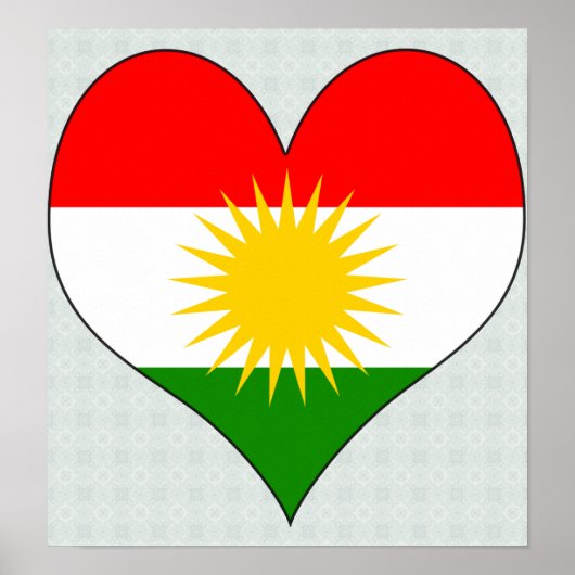I Liebe Kurdistan Poster (Vorne)