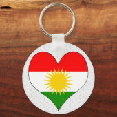 I Liebe Kurdistan Schlüsselanhänger (Vorderseite)