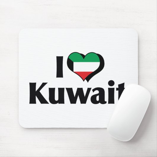 I Liebe Kuwait Flag Mousepad (Mit Mouse)
