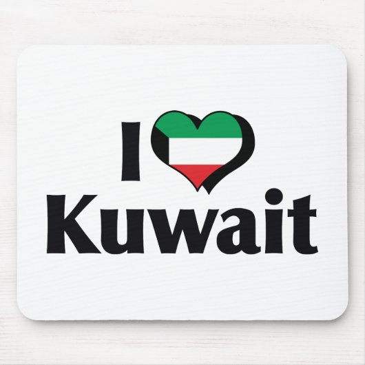 I Liebe Kuwait Flag Mousepad (Vorne)