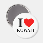 I Liebe Kuwait Magnet (Vorderseite/Rückseite)