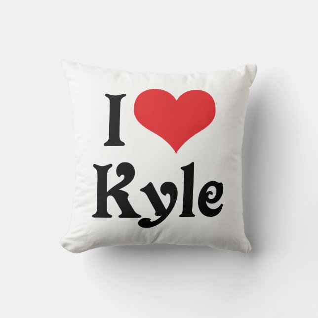 I Liebe Kyle Kissen (Vorderseite)