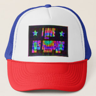 I LIEBE LA Beautiful Neon hat Truckerkappe