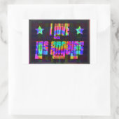 I LIEBE LA Beautiful Neon Sticker (Tasche)