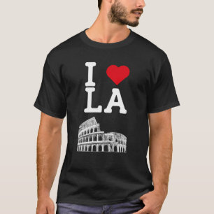 I Liebe LA Heart Flag Los Angeles Kolosseum Cool T-Shirt