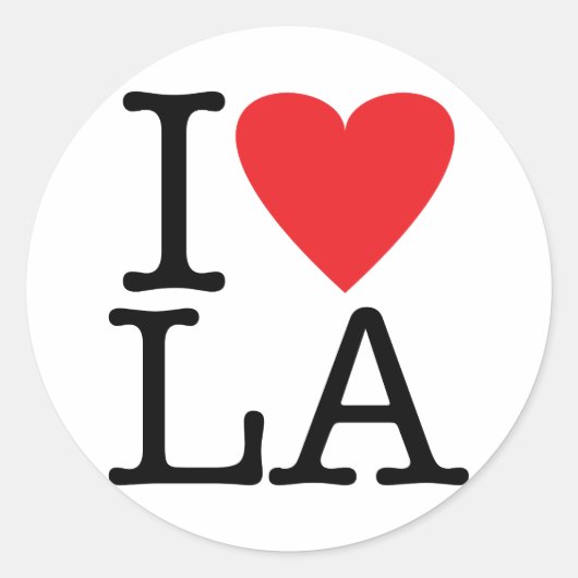 I Liebe LA (Los Angeles) Stickers (Vorderseite)