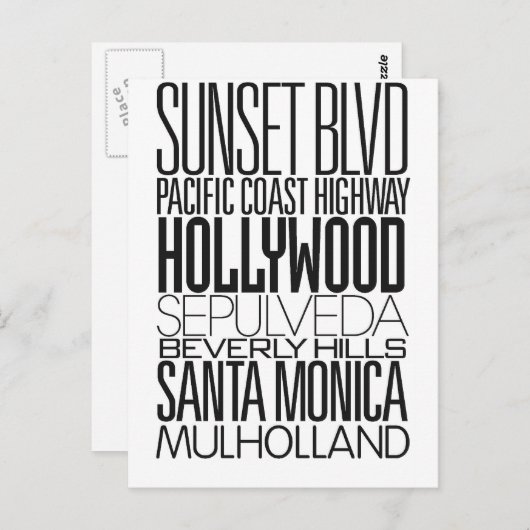 I LIEBE LA POSTKARTE (Vorne/Hinten)