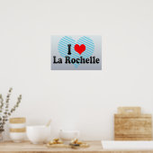 I Liebe La Rochelle, Frankreich Poster (Küche)