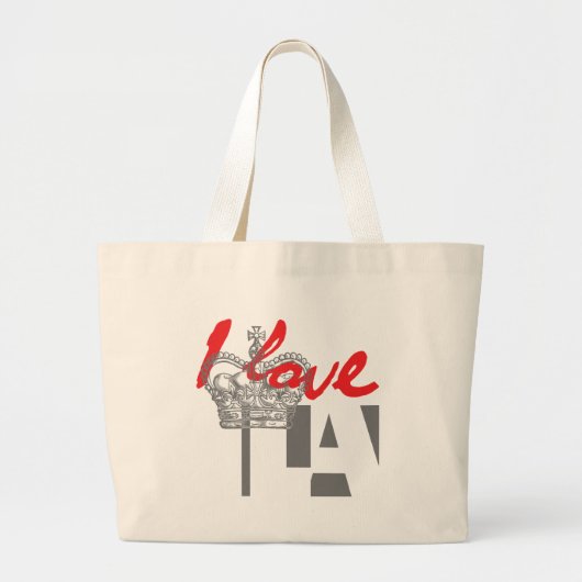 I LIEBE-LA-TASCHE JUMBO STOFFBEUTEL (Vorne)