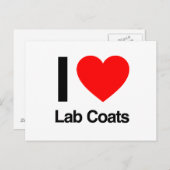 i Liebe Labrador coats.ai Postkarte (Vorne/Hinten)
