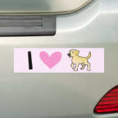 I Liebe-Labrador-Retriever Autoaufkleber (Auf Auto)