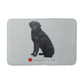 I Liebe-Labrador-Retriever! Badematte (Vorderseite)