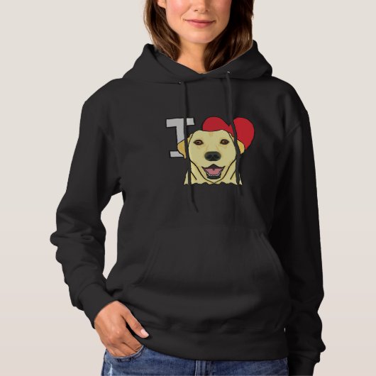 I Liebe Labradors Hoodie (Vorderseite)