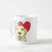 I Liebe Labradors Kaffeetasse (Vorderseite Links)