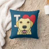 I Liebe Labradors Kissen (Decke)
