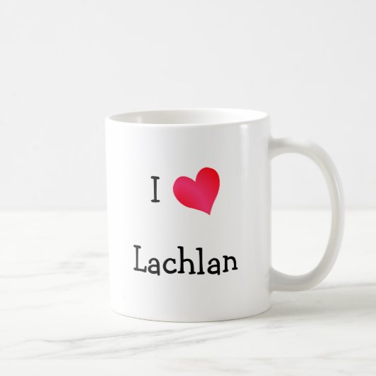 I Liebe Lachlan Kaffeetasse (Rechts)