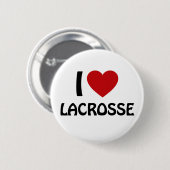 I Liebe Lacrosse Button (Vorne & Hinten)