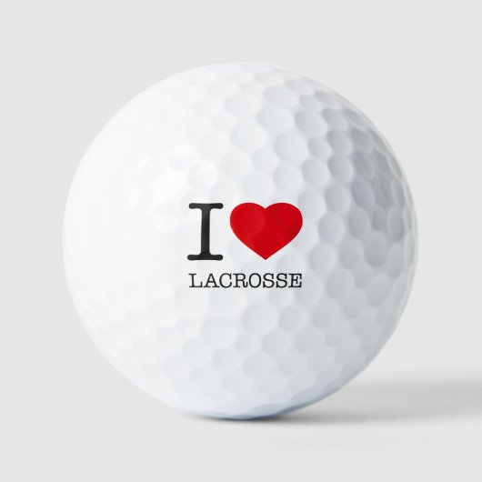 I LIEBE LACROSSE GOLFBALL (Vorderseite)