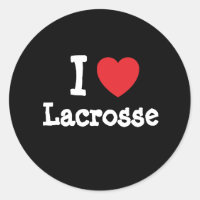 I Liebe Lacrosse Herz Brauch personalisiert
