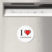 I Liebe Lacrosse Magnet (In Situ (Geschirrspüler))