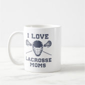 I Liebe Lacrosse Mamas Funny Lax Kaffeetasse (Links)