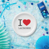 I LIEBE LACROSSE PAPPTELLER (Party)