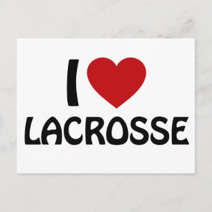 I Liebe Lacrosse Postkarte