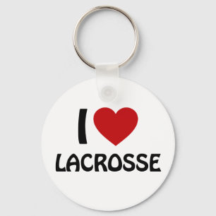I Liebe Lacrosse Schlüsselanhänger